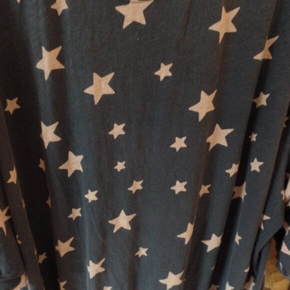 Magnolia Pearl Francis Pullover Galaxy Cotton Jersey Distressed TUNIC Tee OS NWT - Picture 8 of 10